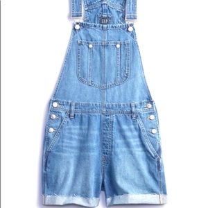 Gap Denim Overall Shorts